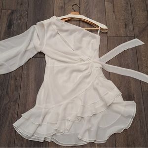 Revolve Michael Costello Sunny mini dress white Size S